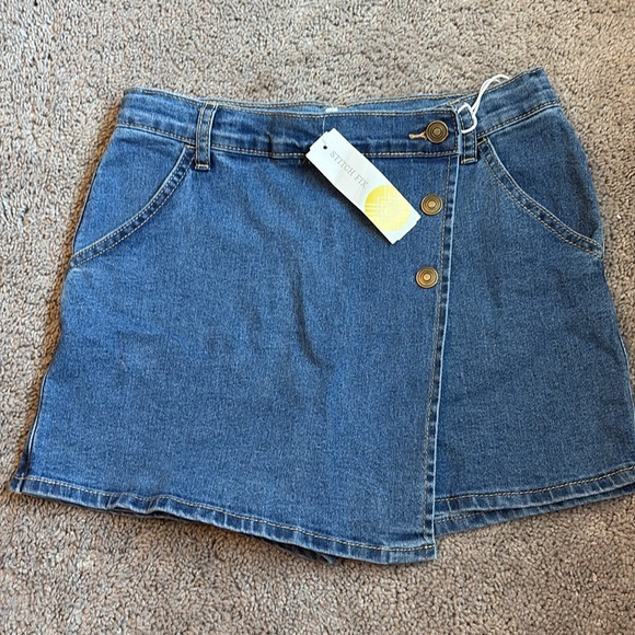 faux wrap denim skirt stitch fix - Picture 2 of 3